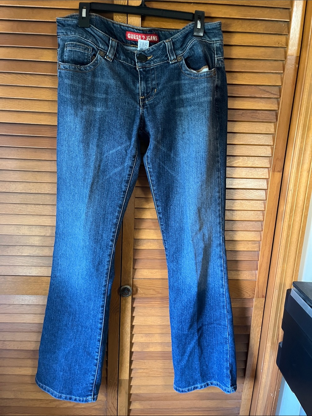 GUESS Dark Blue Flared Women's Jeans Size 34 - 14